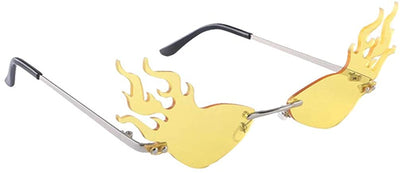 Rimless Flame Shaped Sunglasses