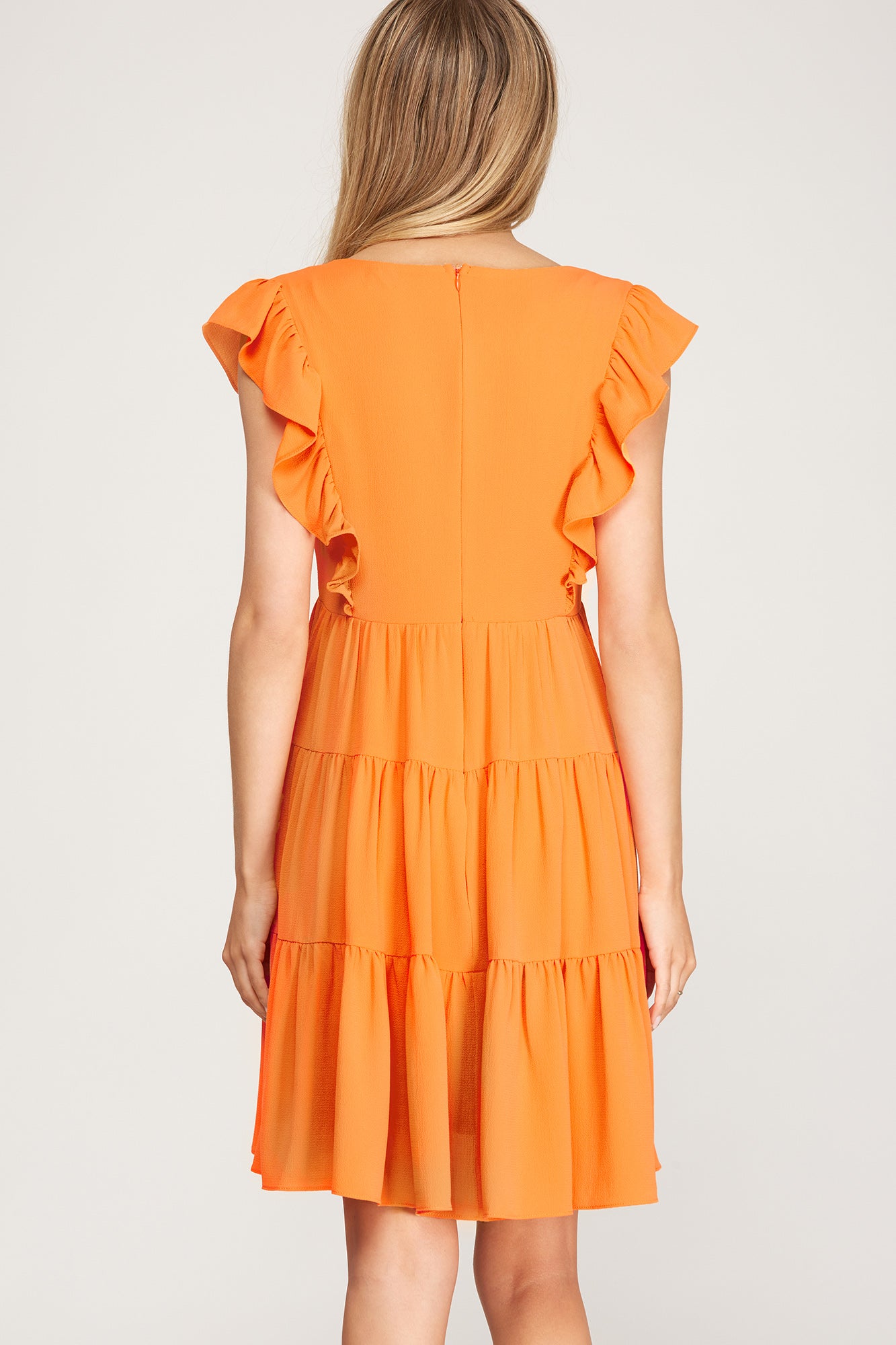Sleeveless Ruffle Dress