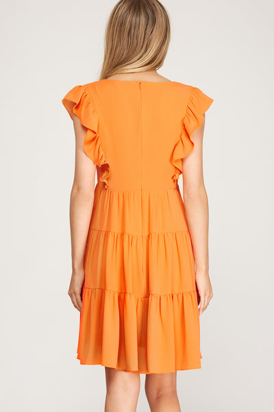 Sleeveless Ruffle Dress