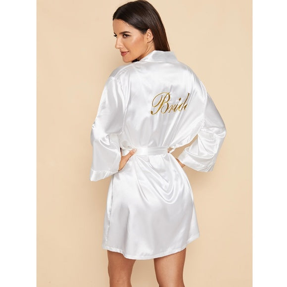 Satin Bride Robe