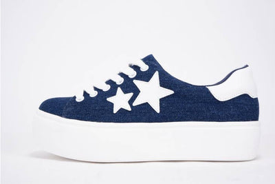 Star Detail Flatform Sneaker