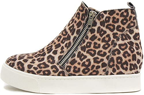 Cheetah Hidden Wedge Sneakers