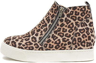 Cheetah Hidden Wedge Sneakers