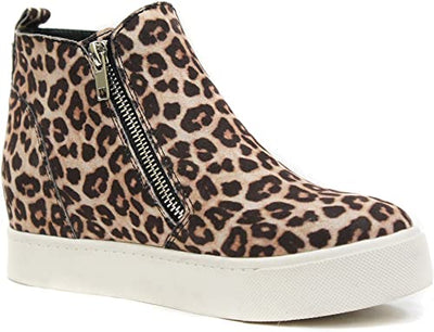 Cheetah Hidden Wedge Sneakers