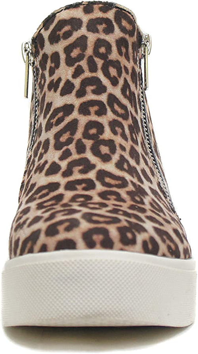 Cheetah Hidden Wedge Sneakers