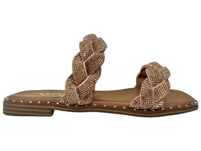 Rhinestone Twisty Sandal