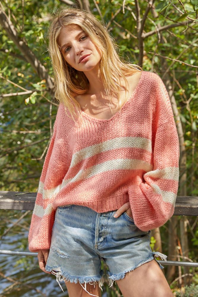 Knit Varsity Stripe Sweater