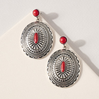 Western Medallion Earrings