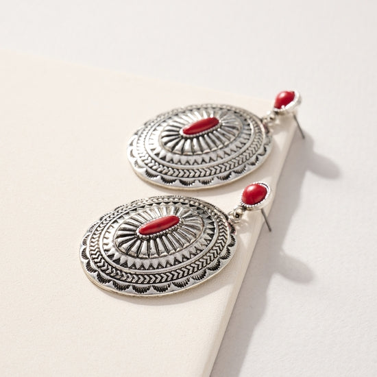 Western Medallion Earrings