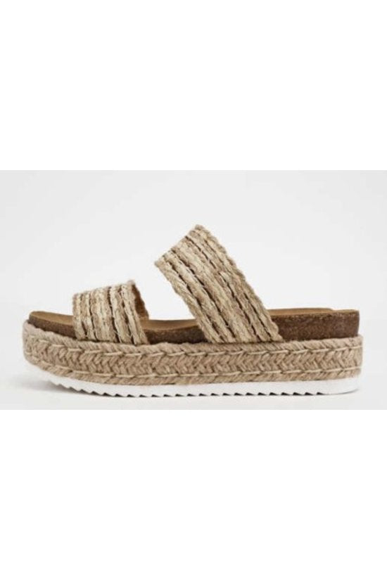 Espadrille Woven Slide Sandal