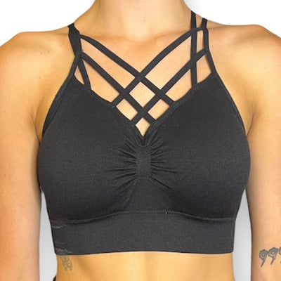Triple Criss Cross Sports Bra