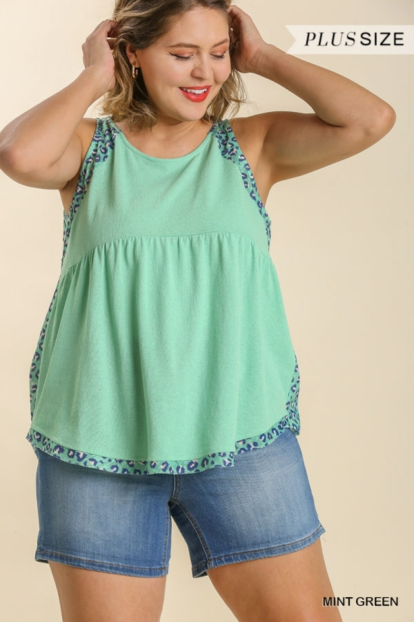 mint green sleeveless top
